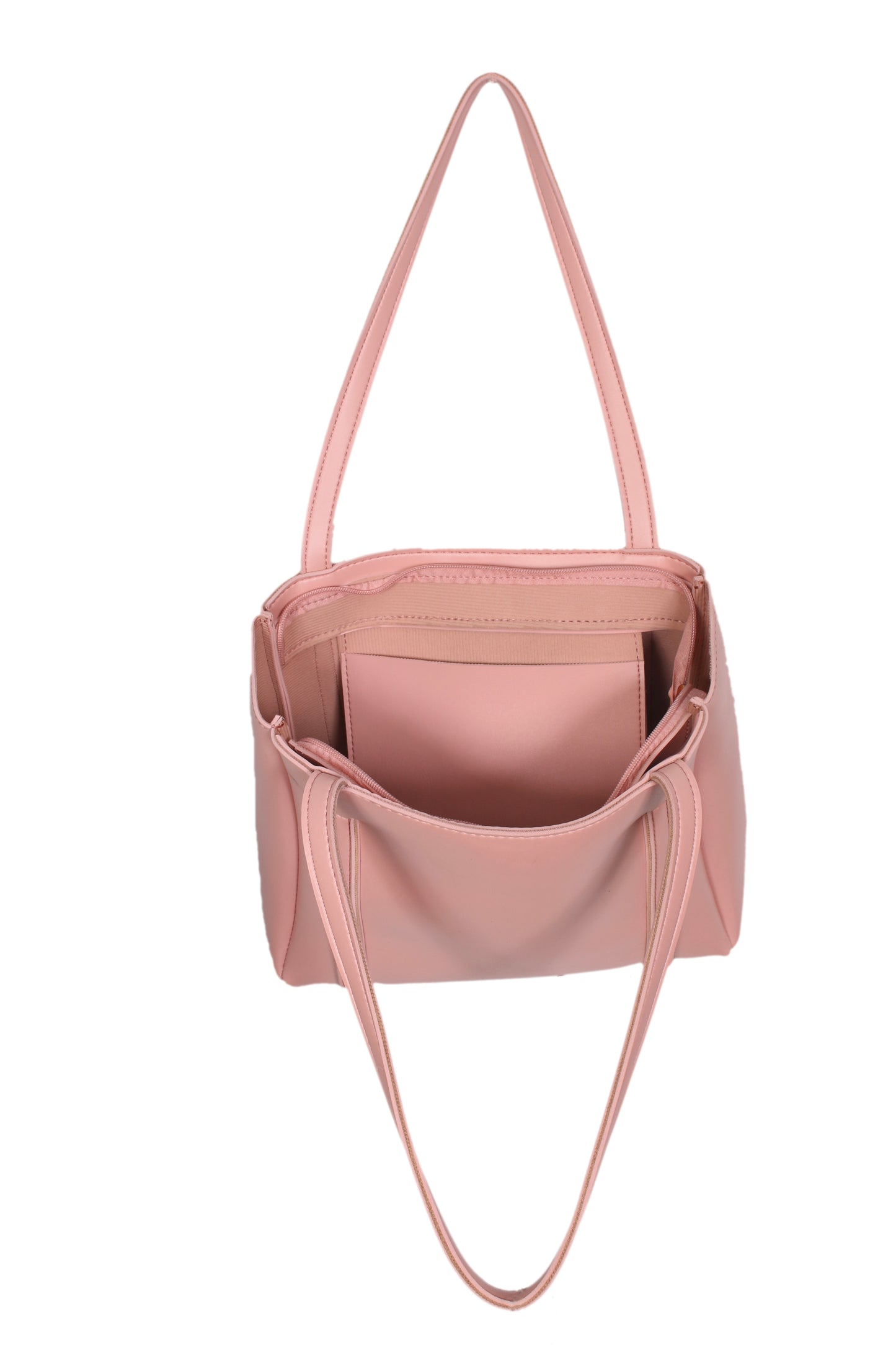 Blush Pink Tote with Inner Pouch