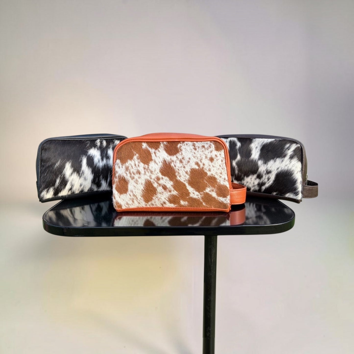 Handcrafted Cowhide Leather Toiletry Bag
