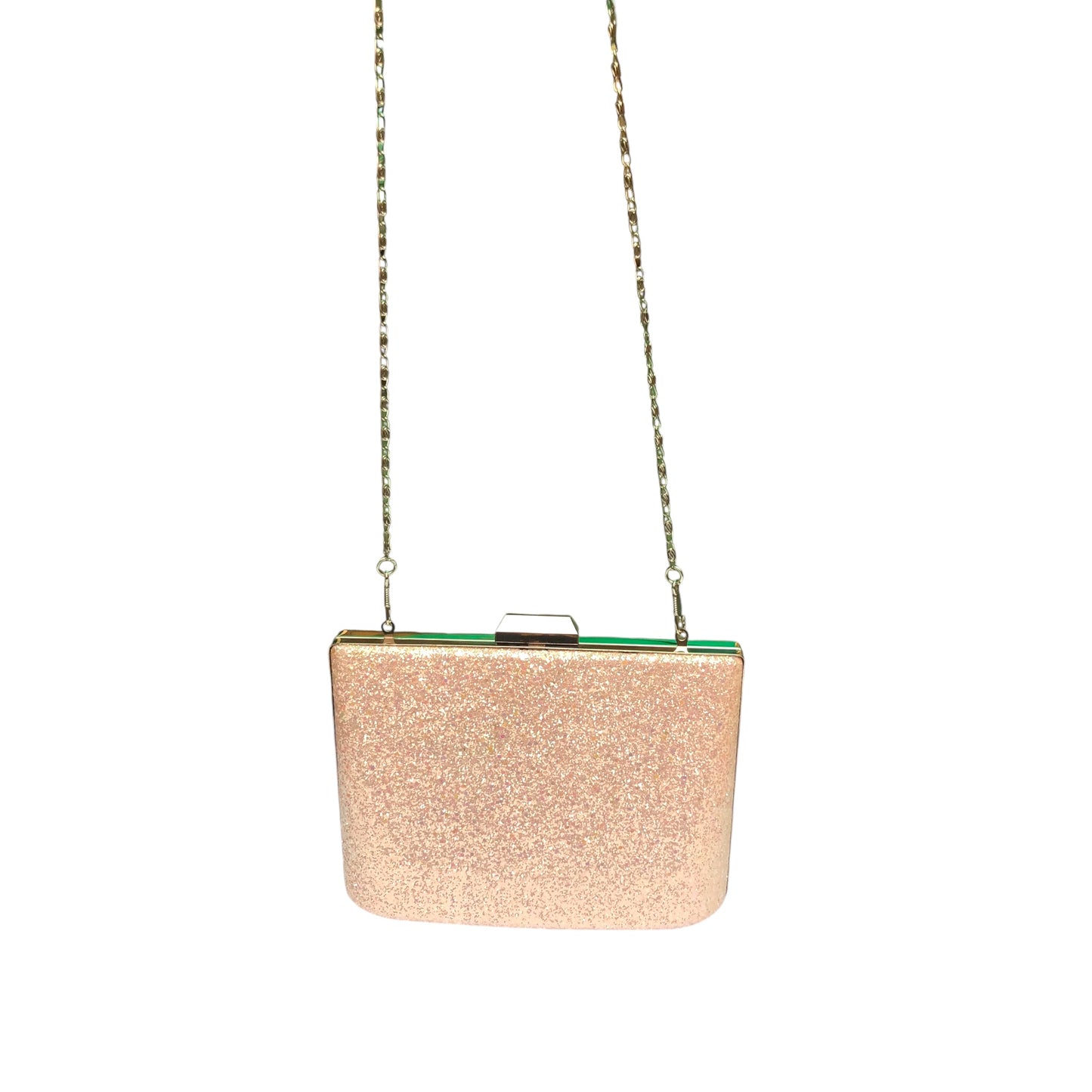 Elegant Gold Glitter Clutch