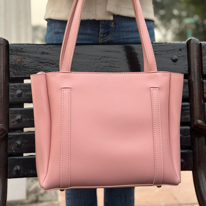 Blush Pink Tote with Inner Pouch