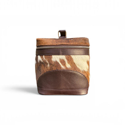 Luxury Hair-On Cowhide Leather Makeup & Vanity Case