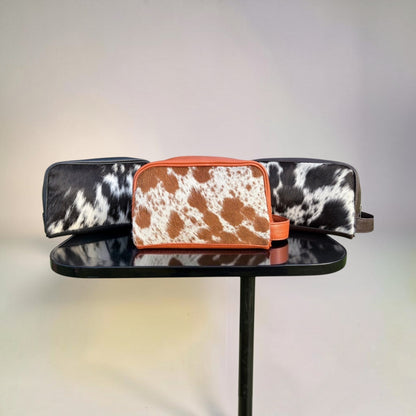 Handcrafted Cowhide Leather Toiletry Bag