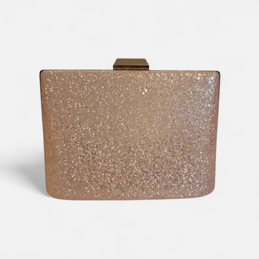 Elegant Gold Glitter Clutch