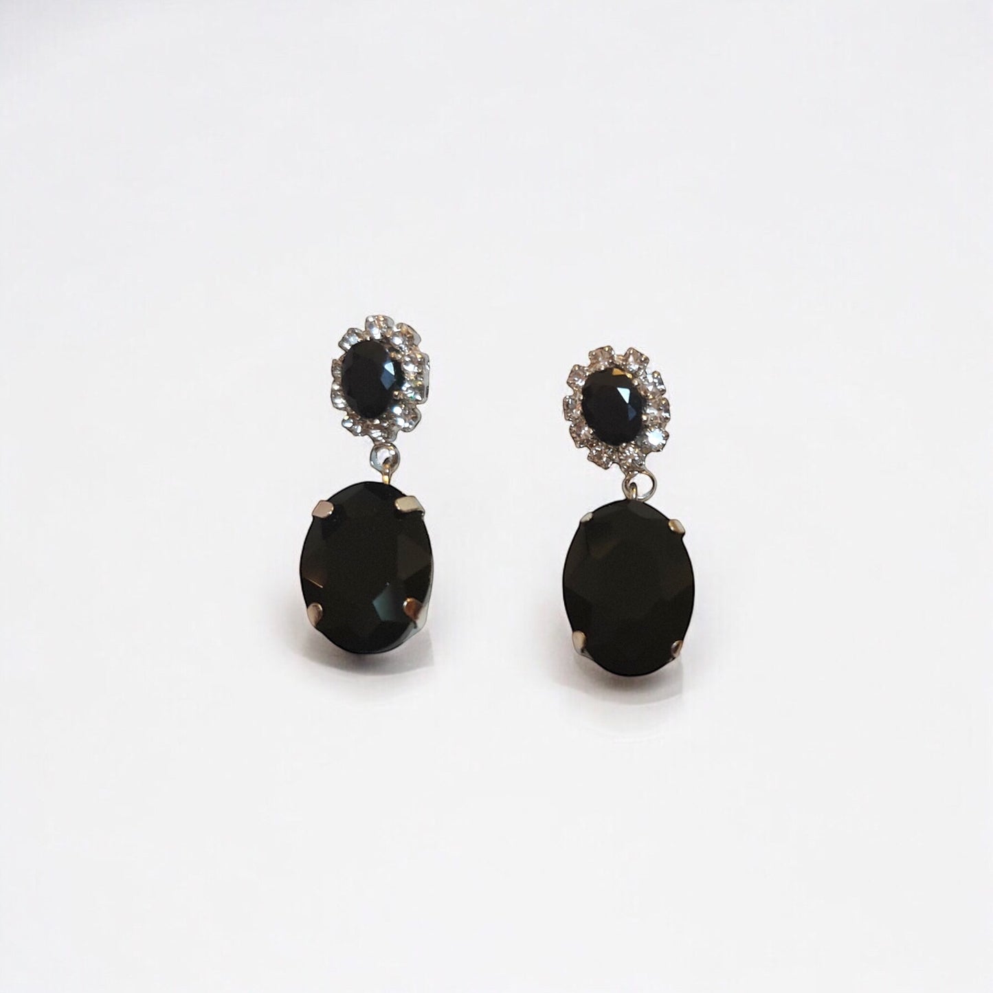 Elegant Oval Drop Earrings