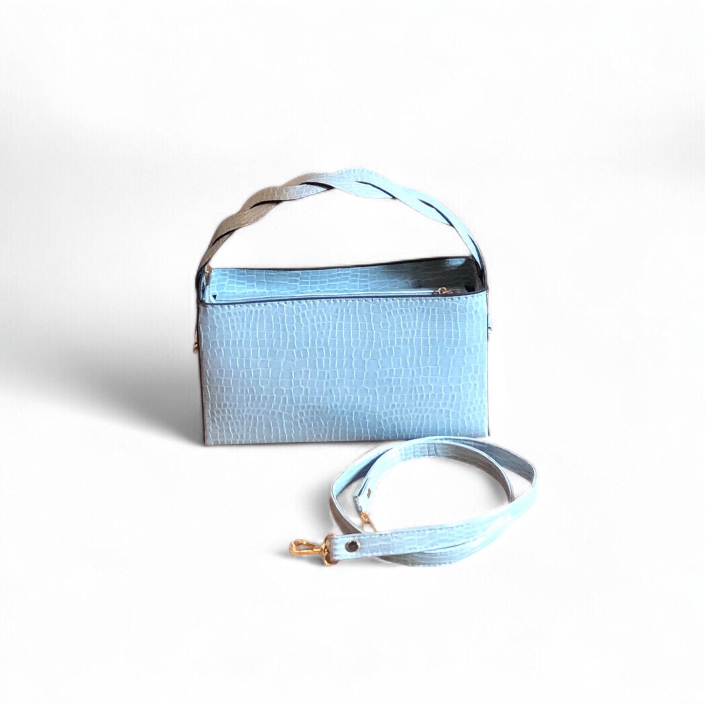 Serene Sky Croc Handbag