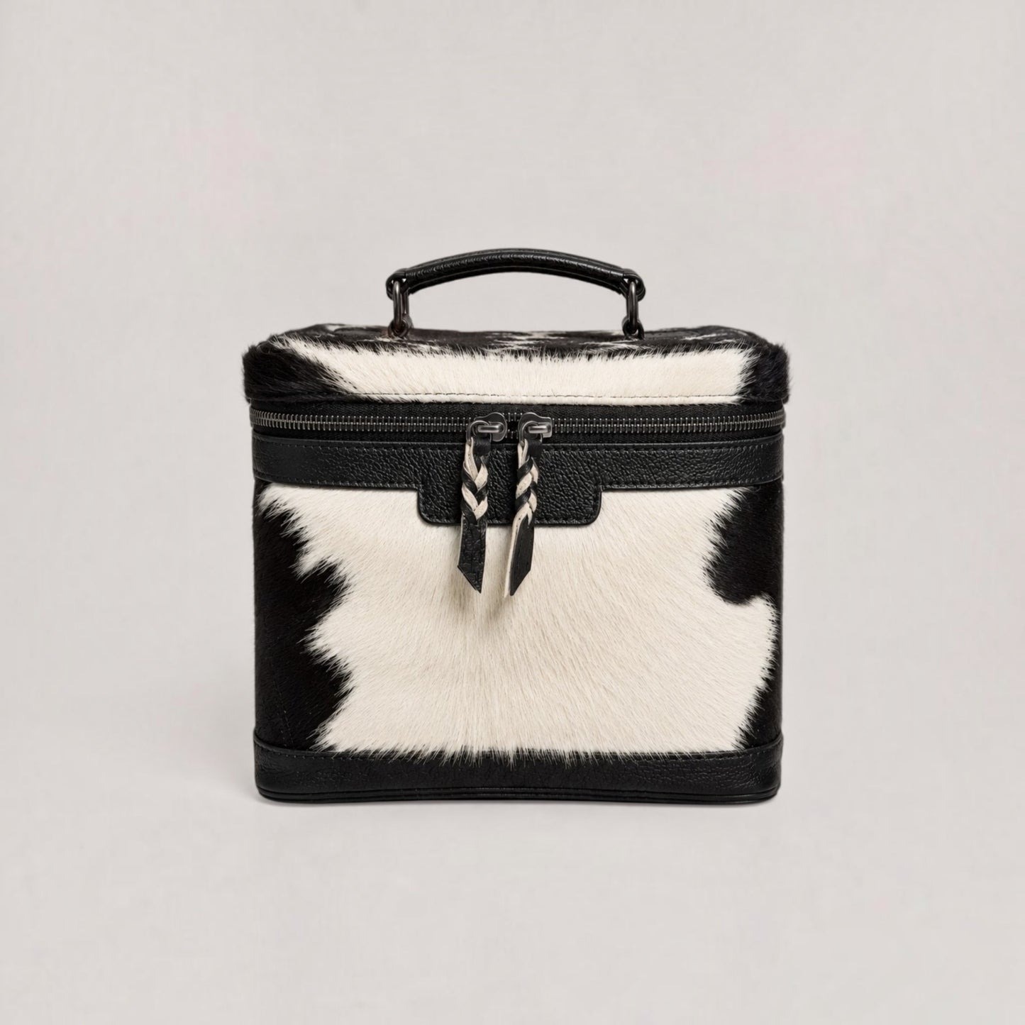Luxury Hair-On Cowhide Leather Makeup & Vanity Case