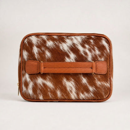 Luxury Hair-On Cowhide Leather Makeup & Vanity Case